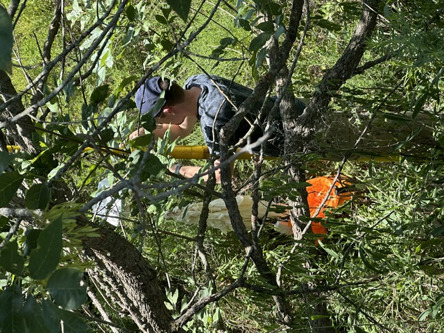 Seth (KJ5PZP) recovering the payloads